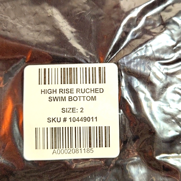 ❤️NWT VINTAGE TORRID SWIM BOTTOM TUMMY CONTROL - HIGH WAIST - RUCHED MESH LINING - Picture 5 of 10